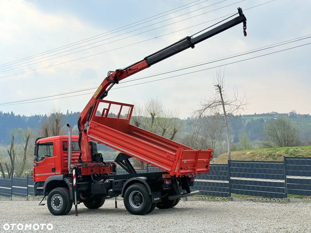 MAN * TGM 18-280 MAN 4x4 HDS Palfinger PK10500 * Kiper Wywrotka * Bardzo Dobry Stan - 17