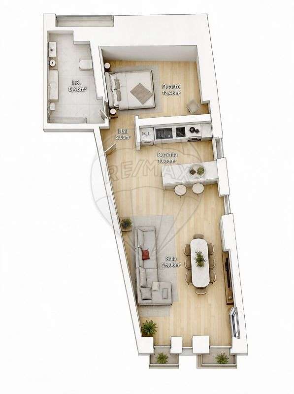 Apartamento T1 para venda - Grande imagem: 4/4
