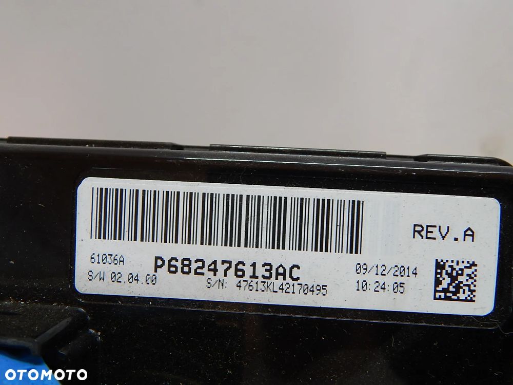 Moduł sterownik klimatyzacji Jeep Cherokee KL V 13-18 P68247613AC  Łuków części - 2