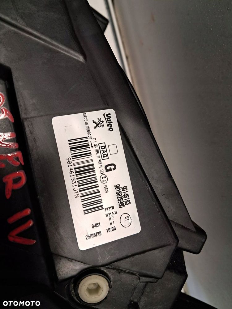 peugeot partner 4 iv rifter lewa lampa przednia 9816826980 - 8