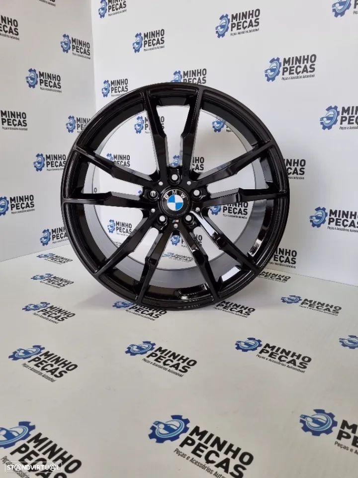 Jantes Look BMW X6M 2017 em 20 Preto Brilho - 9