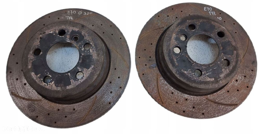 bmw x5 e70 lift 10-13 3.0 diesel n57d tarcza tarcze hamulcowe tył 320mm - 1