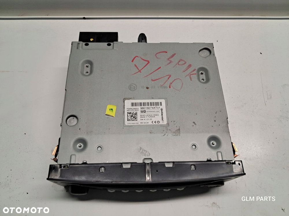 citroen c4 picasso i radio 98016074xt01