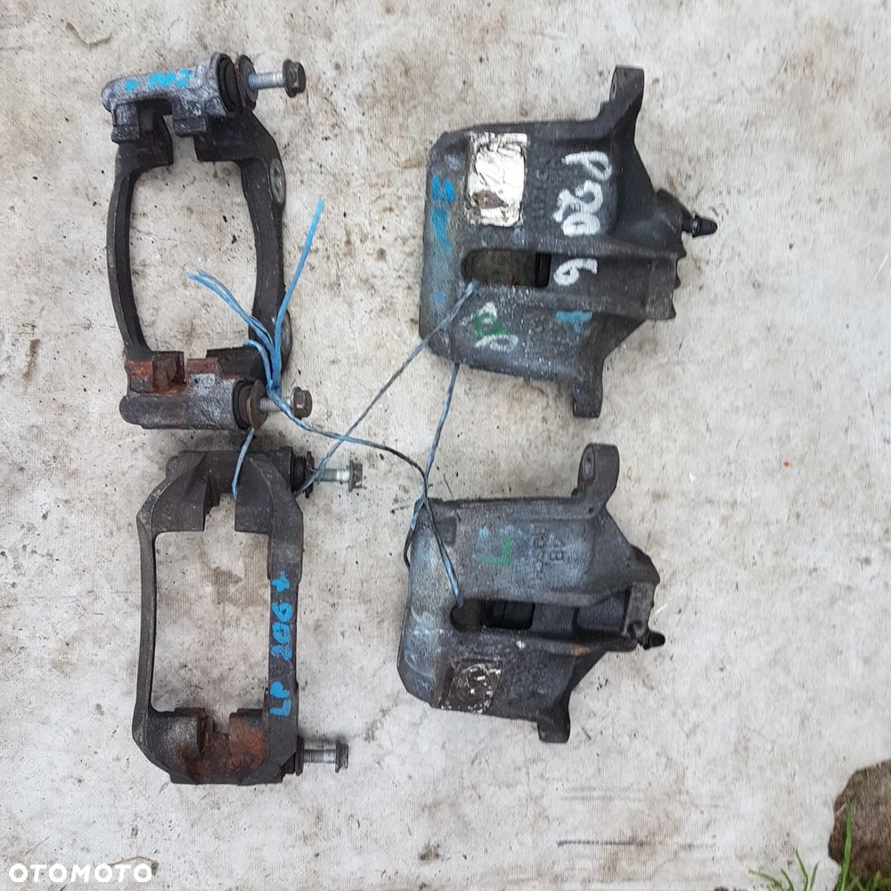 zacisk jarzmo hamulcowe tarcza klocki peugeot 206 206+ 206cc 207 306 oryginal jak nowy - 19
