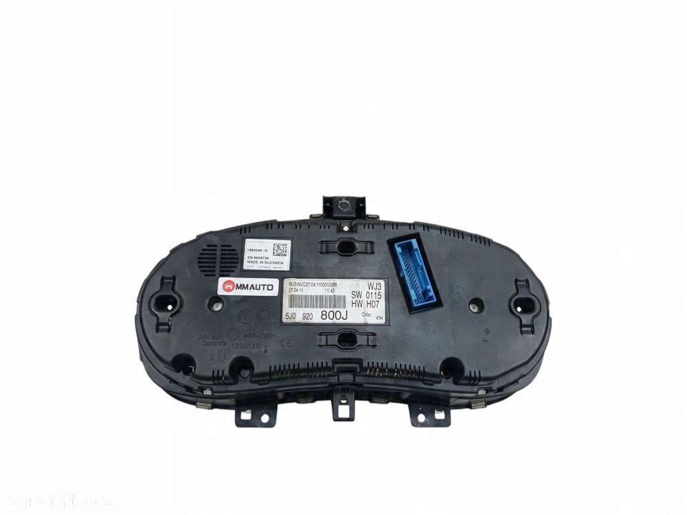 LICZNIK SKODA FABIA II LIFT (2010-2014) 1.6 TDI 90KM 5J0920800J - 2