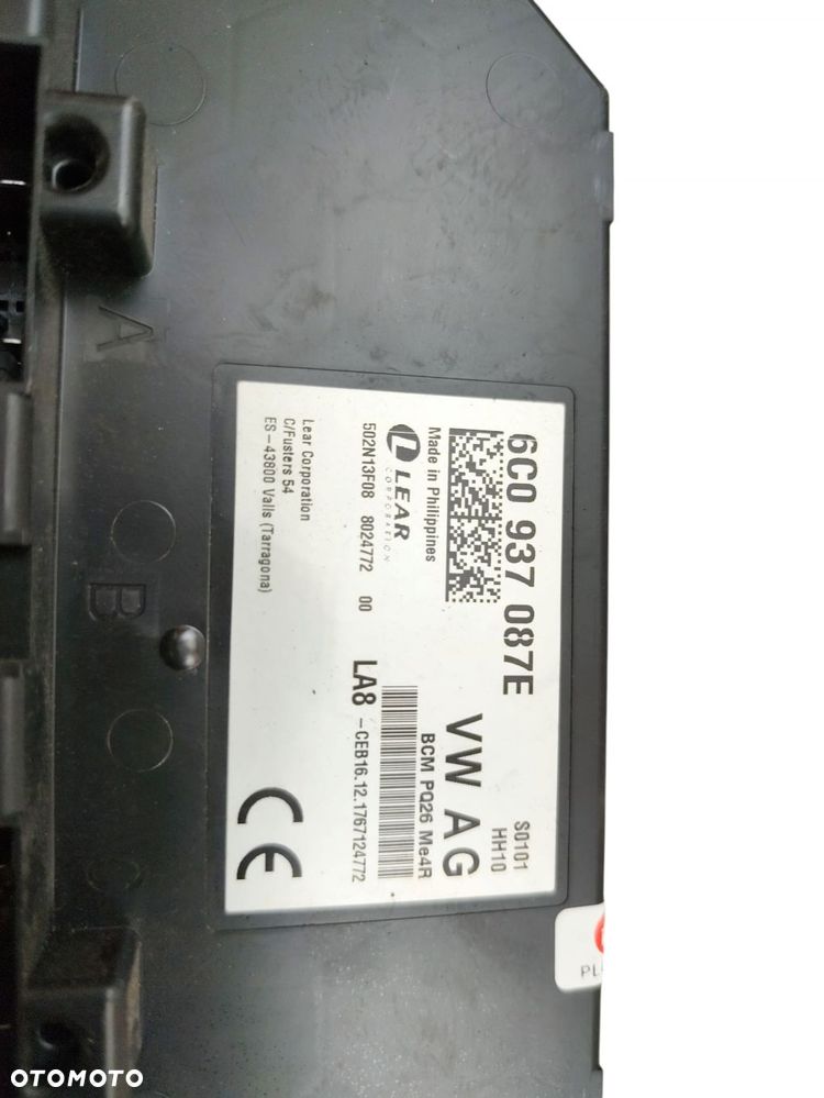 MODUŁ KOMFORTU BCM SKODA RAPID FABIA III 3 6C0937087E - 2