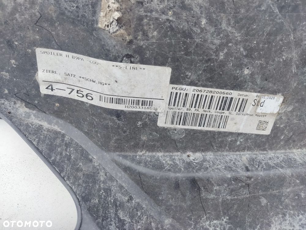 DOKŁADKA DYFUZOR ZDERZAKA AUDI A5 S-LINE 206728200560 - 6