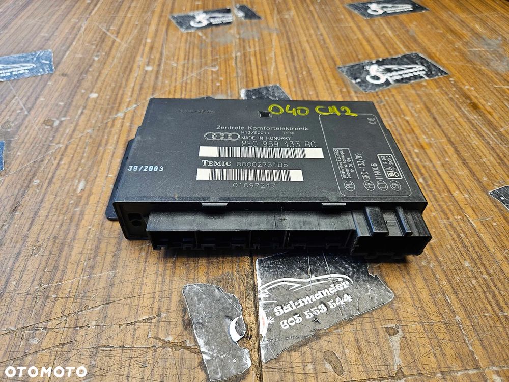 Moduł 8E0959433BC Sterownik Komputer Komfortu Audi A4 B6 B7 Europa - 3