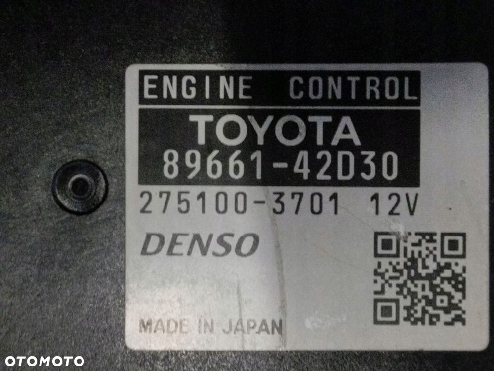 sterownik silnika toyota rav 4 89661-42d30 275100-3701 - 2