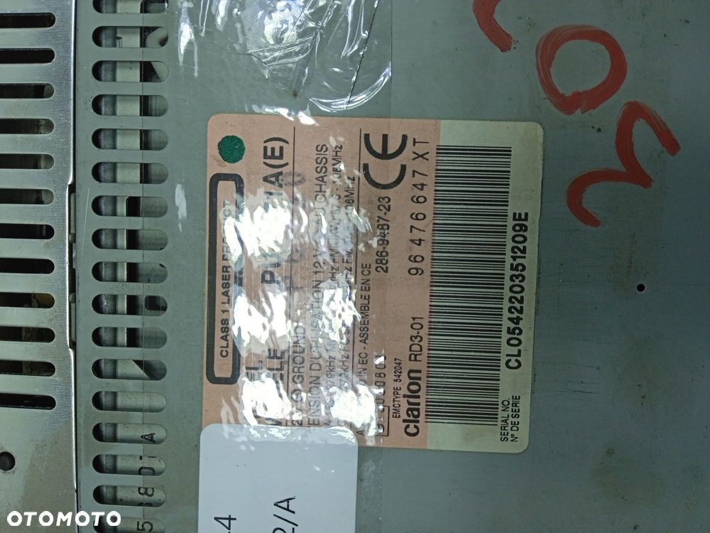 Radio Cd 96476647Xt Citroen C3 - 5