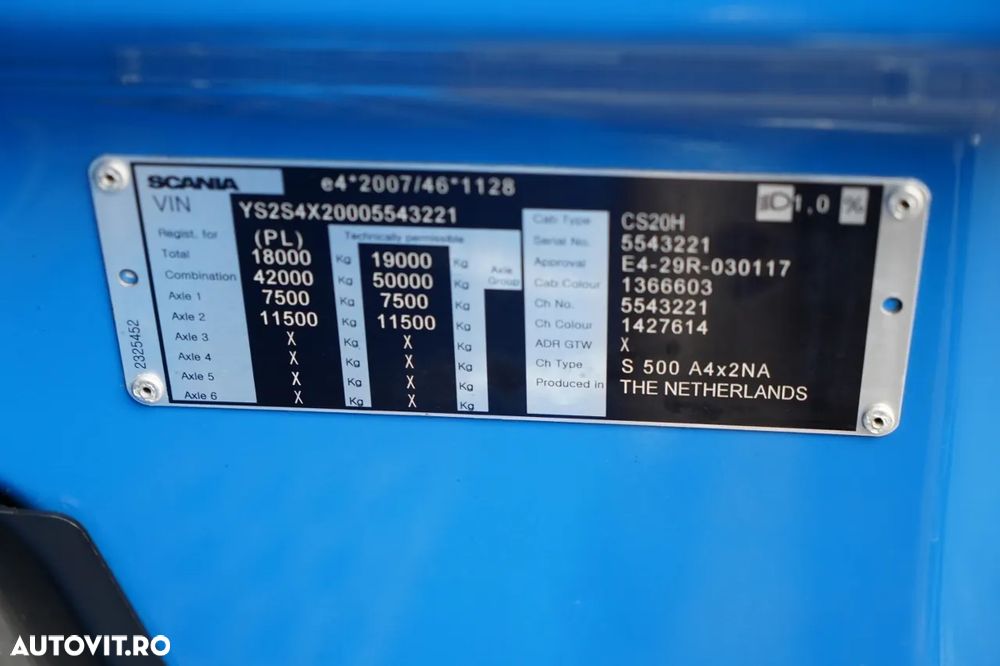 Scania S 500 / RETARDER / I-PARK COOL / JANTE DIN ALIAJ - 37
