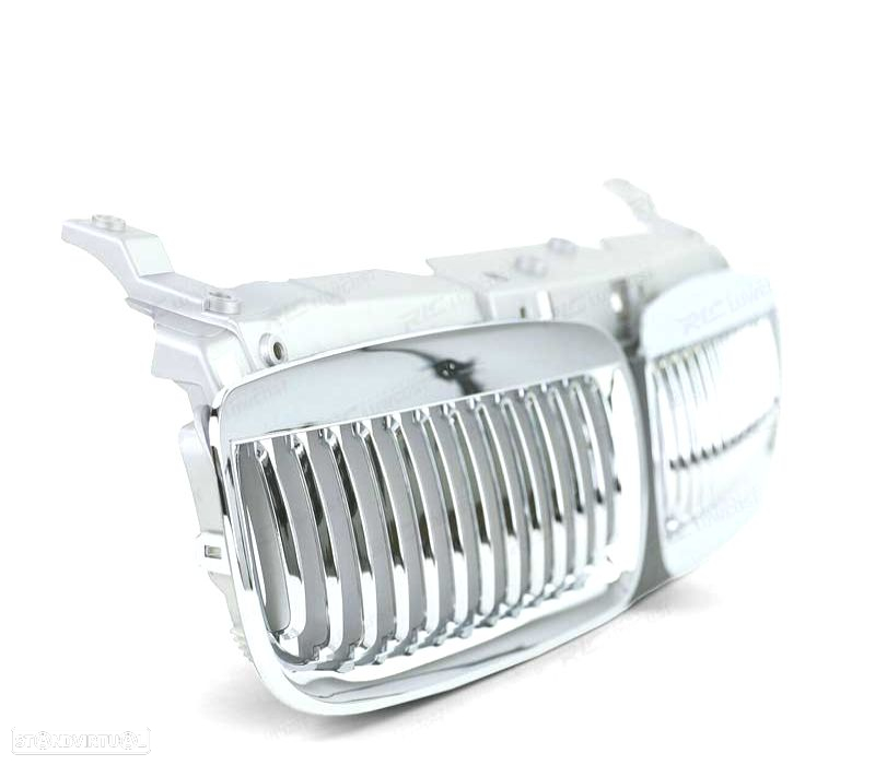GRELHAS FRONTAIS BMW E65 E66 CROMADA - 3