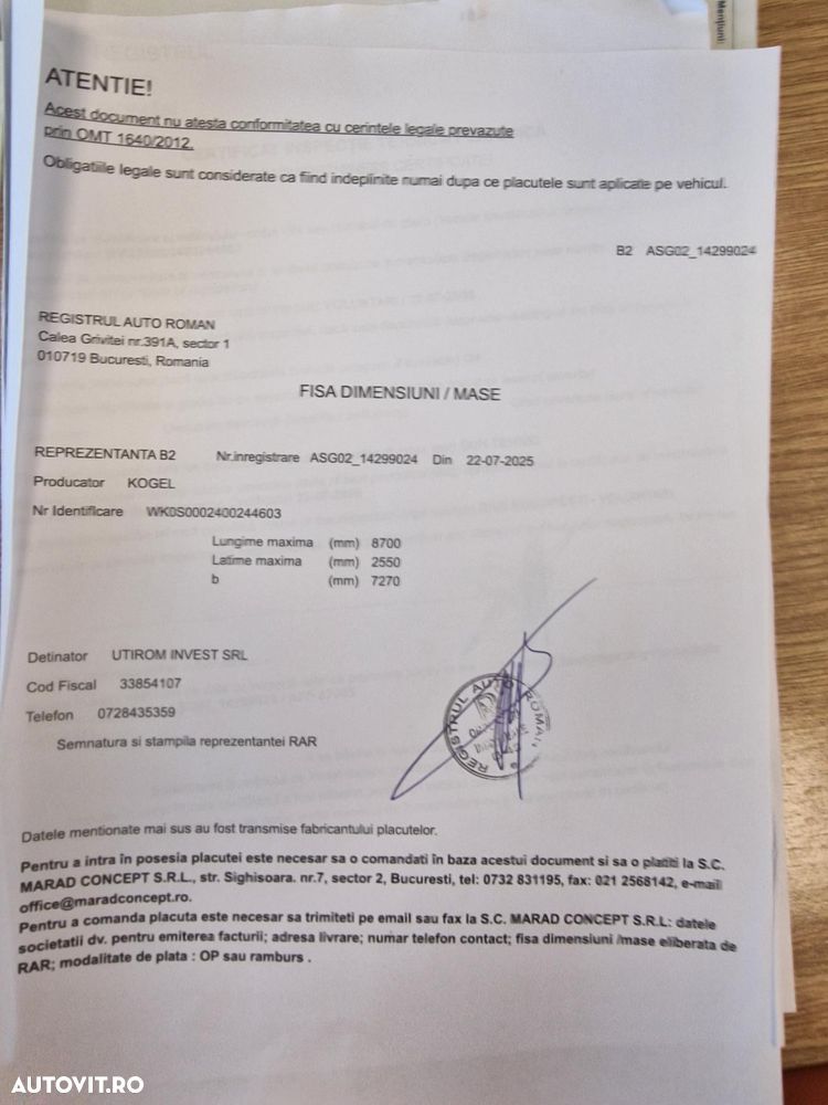 Kögel 28mc, 2019, axe SAF, axa liftabila, frane disc, rulata in GERMANIA, scena vizitare, prelata, janta aluminiu doar 6,6t, picioare sprijin, cilindry Hyva, posibilitate leasing 3 ani, anv 70% bune-PROMOTIE 19.900 EUR+Tva - 7