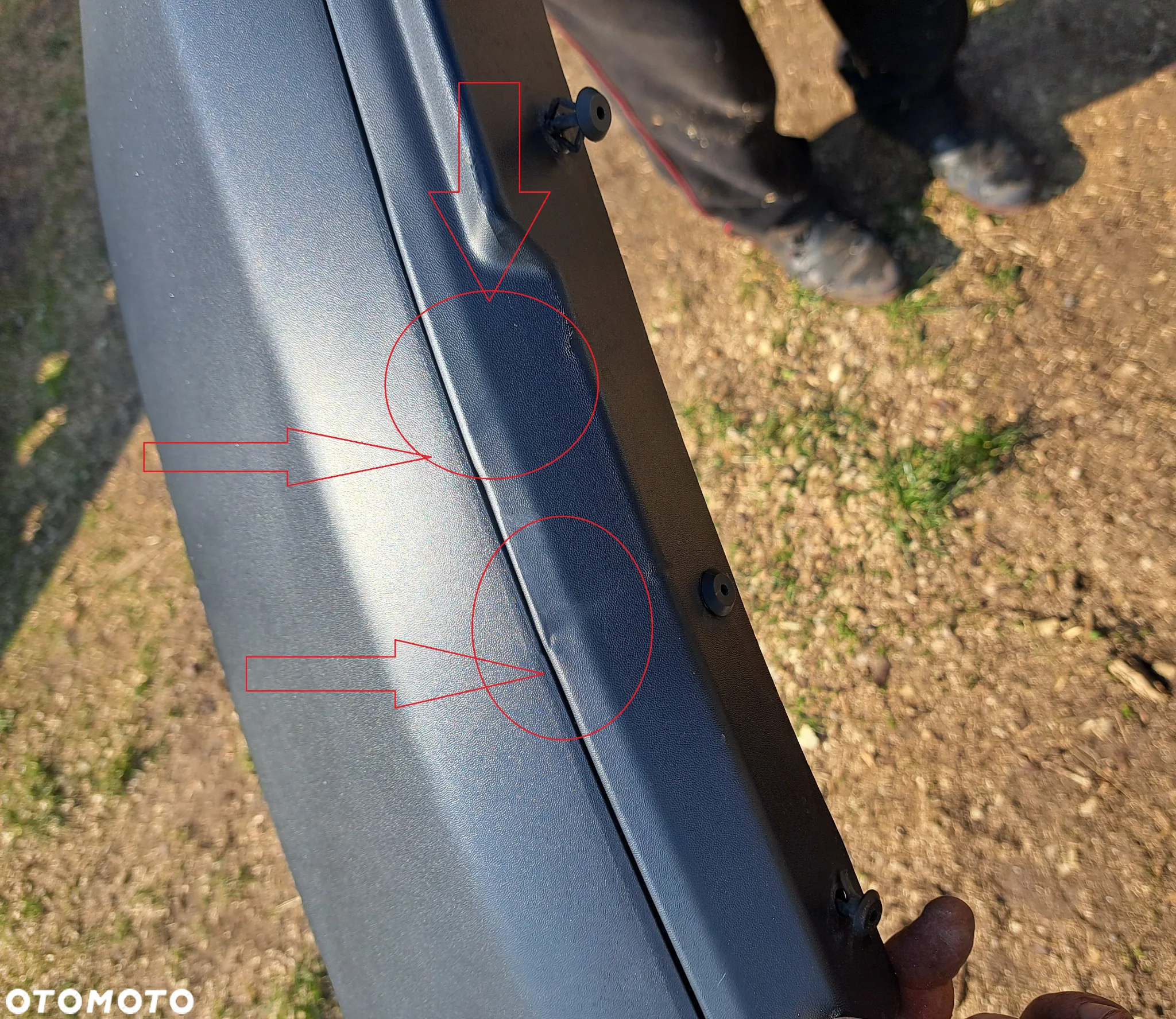 Listwa nakładka na przedni błotnik prawy Jeep Wrangler JL Gladiator 6CE76RXFAH Poszerzenie nadkola błotnika prawy przód Jeep Wrangler JL Gladiator 6CE76RXFAH - 5