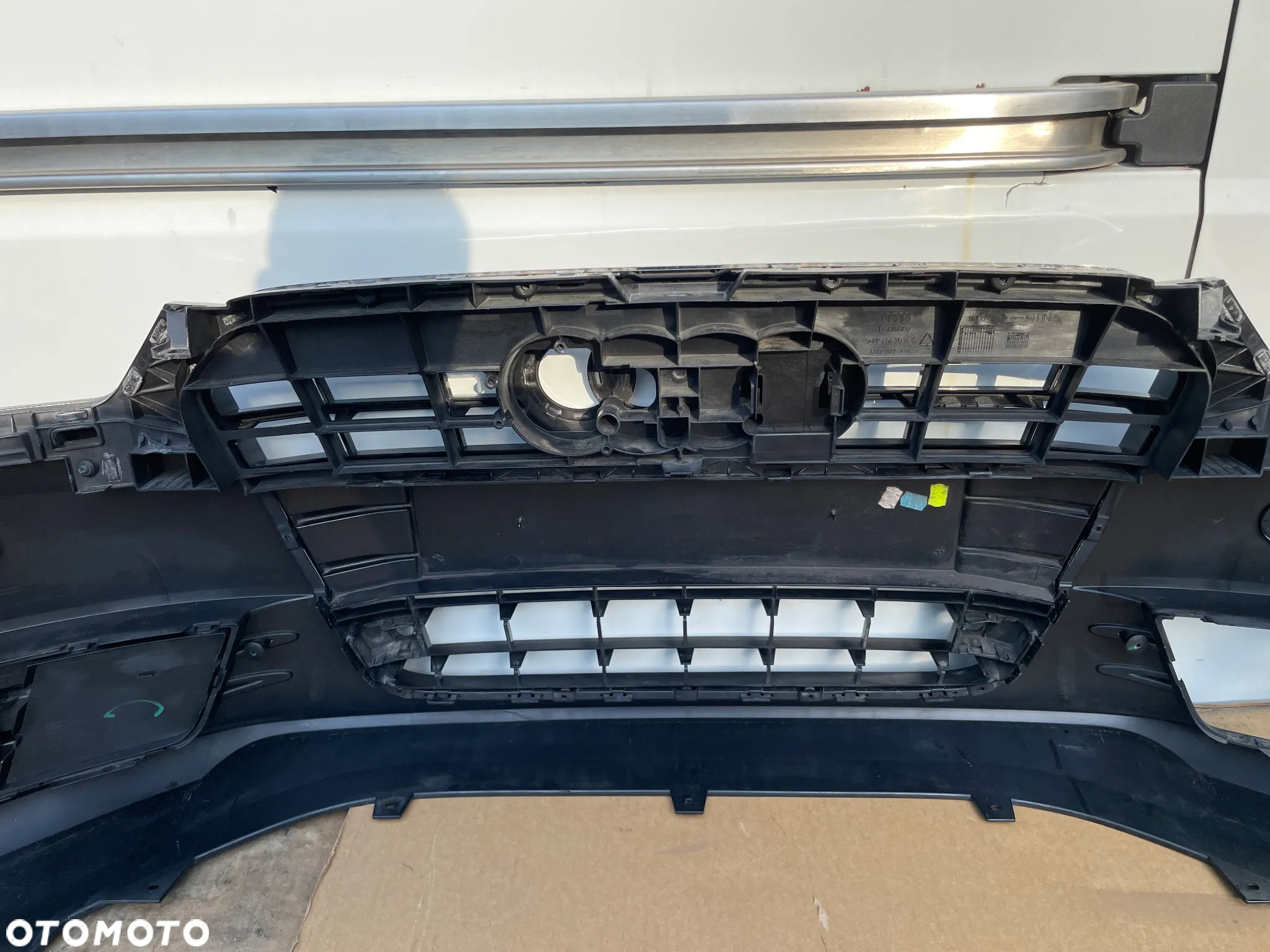 AUDI A6 C7 4G0 4G 11- ORYGINALNY ZDERZAK PRZEDNI GRILL ATRAPA POD PDC I SPRYSKI 4G0807437 4G0853653 KRATKA ZDERZAKA ZAŚLEPKA SPRYSKIWACZY - 9