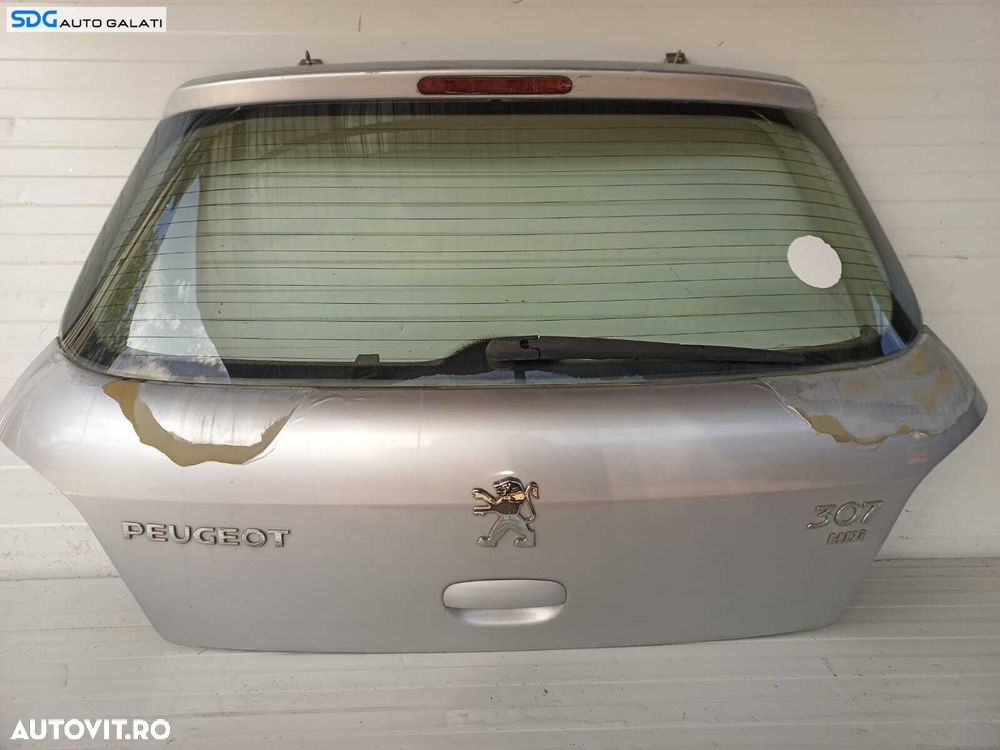 Haion Hayon Portbagaj Dezechipat cu Luneta Geam Sticla Peugeot 307 Hatchback 2001 - 2008 [L1938] - 1