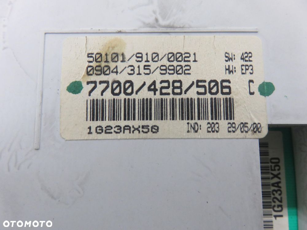 LICZNIK RENAULT CLIO II 1.2 8V 58 7700428506C - 2