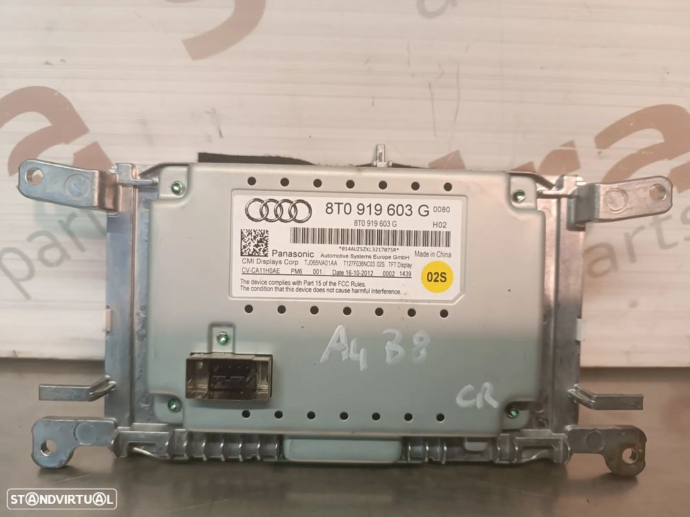 DISPLAY MULTIFUNÇÕES / NAVEGAÇÃO GPS AUDI A4 B8 / A5 8T 8T0919603G - 3