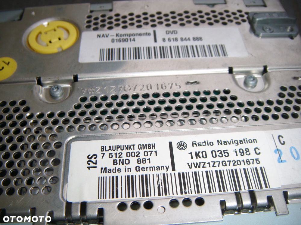 vw passat b6 radio cd- nawigacja 1k0035198c - 2