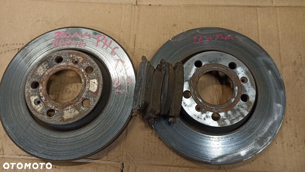 VW PHAETON TARCZE HAMULCOWE KLOCKI TYLNE KLOCKI 280MM BREMBO