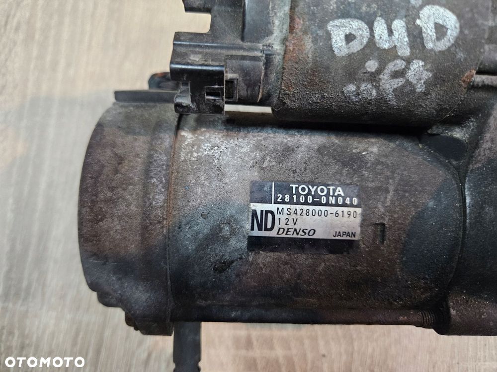 toyota yaris ii 09-11 1.4 d4d rozrusznik 28100-0n040 - 2