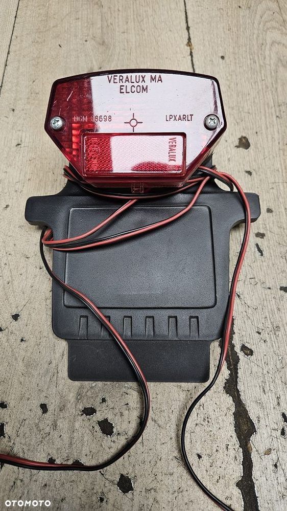 Lampa tył Veralux MA Elcom uchwyt tablicy KTM GS 250 - 2