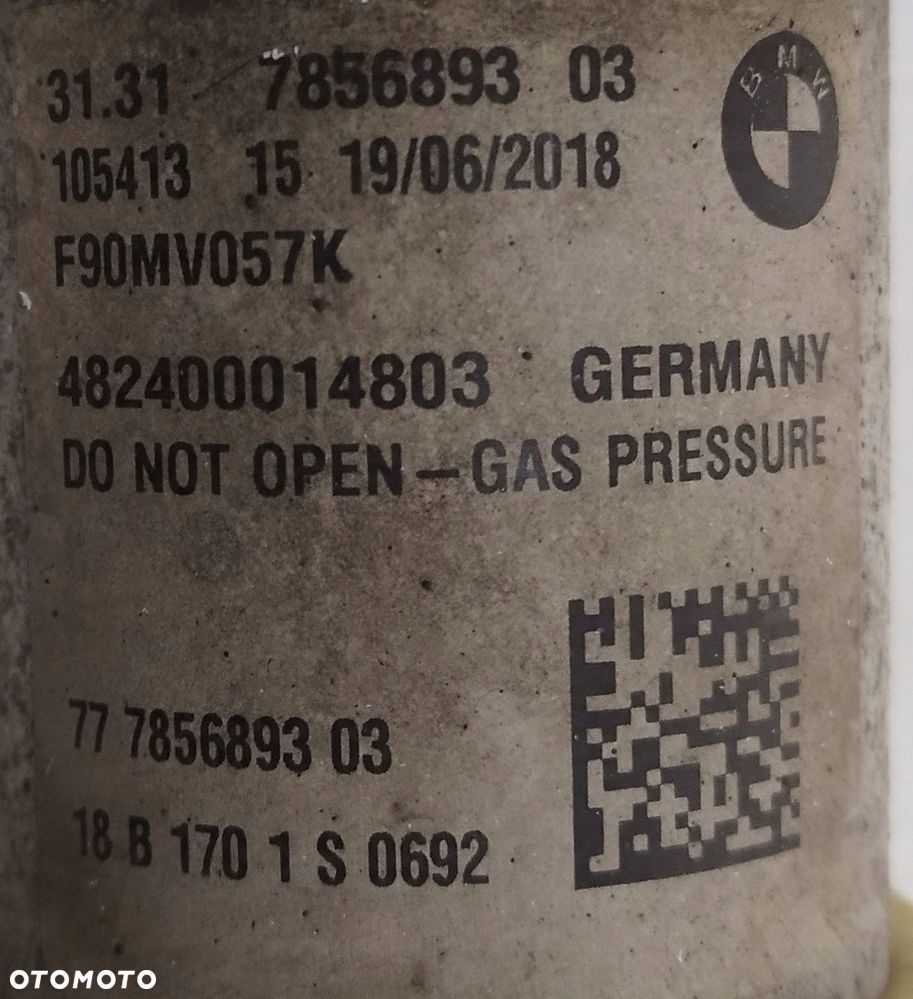 BMW 5 F90 M5 AMORTYZATOR EDC LEWY PRZÓD PRZEDNI 7856893 - 6
