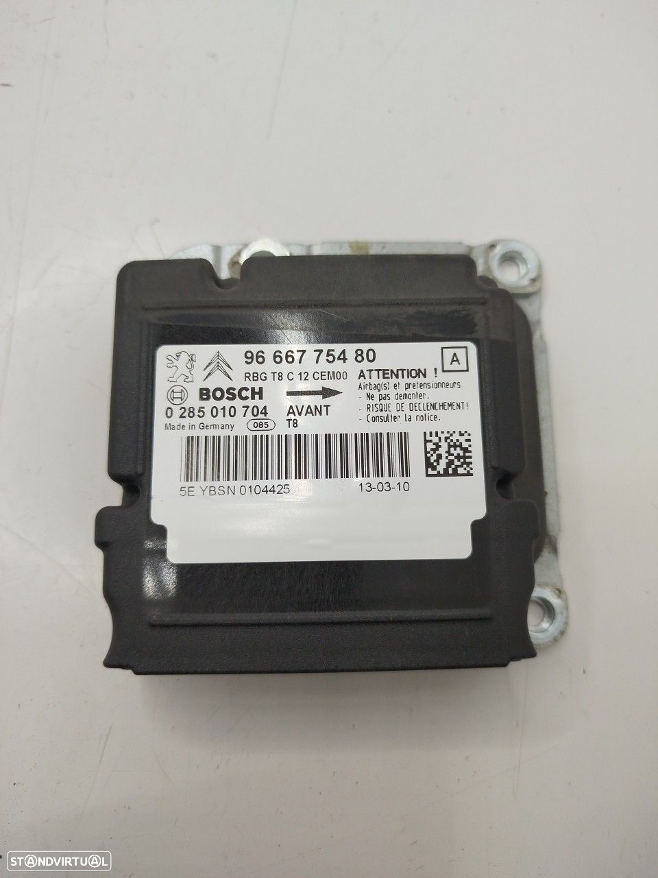 Centralina De Airbags Peugeot 5008 (0U_, 0E_) - 3