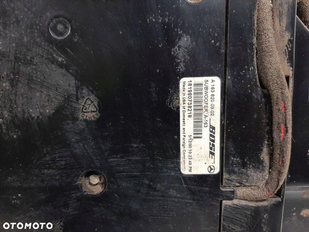 MERCEDES W163 ML430 00R SUBWOOFER BOSE A1638200902 - 3