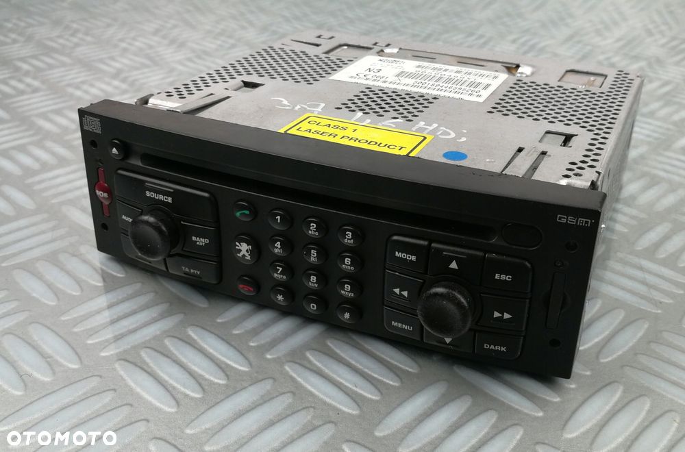 96590499XT RT3-N3 radio CD FM nawigacja SIM NAVI GSM PEUGEOT 307 LIFT EURO - 1