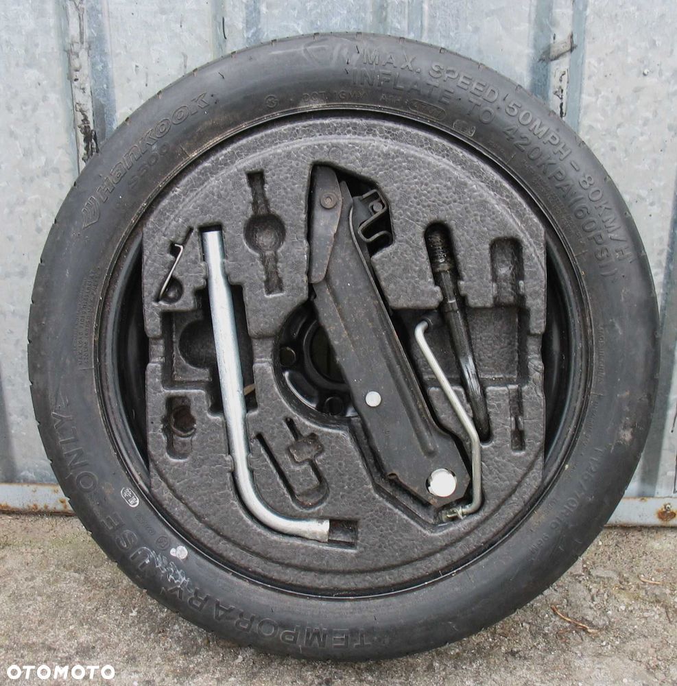 Koło dojazdowe 5x112 16cali z wkładem VW Seat Skoda Audi klucz lewarek - 1