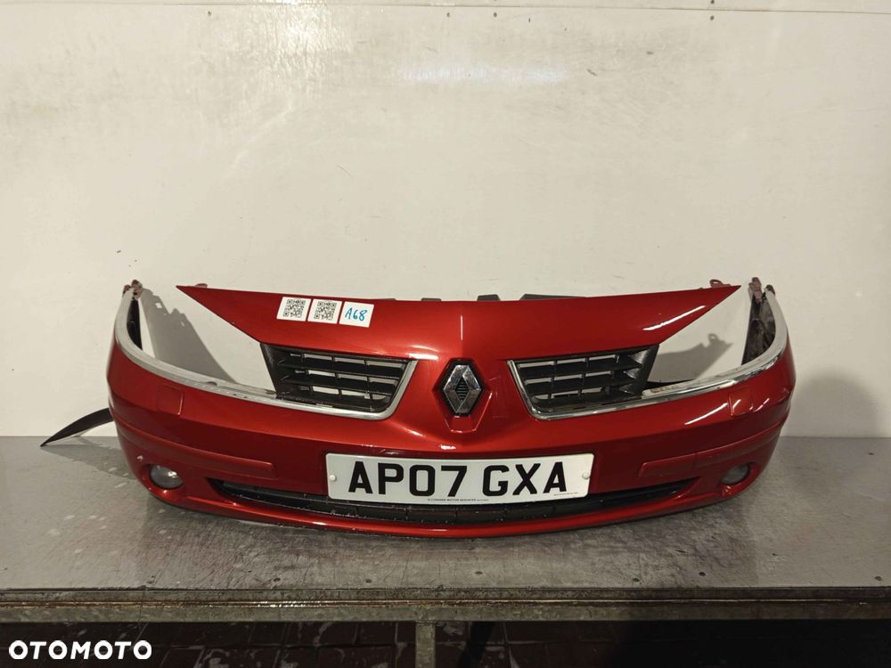 + ZDERZAK PRZÓD PRZEDNI RENAULT LAGUNA 2 II LIFT FL TEB76 BORDO BORDOWY SPRYSKIWACZE LAMP XENON HALOGENY - 1
