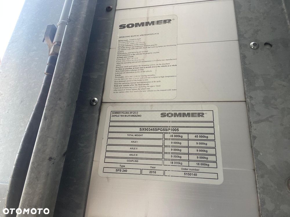 Sommer jumbo niskopodwoziowa firanka burtowa platforma - 18
