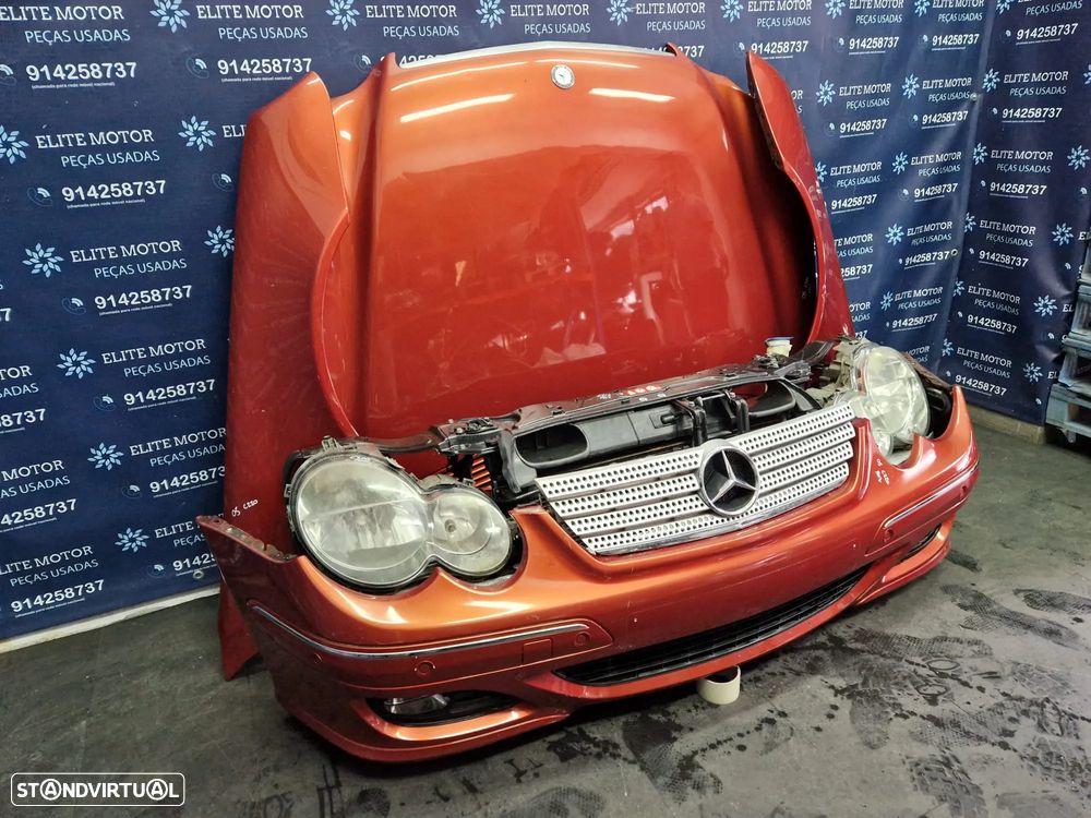 Frente completa usada MERCEDES CLASS C W203 SPORT COUPE 220 CDI capot parachoques oticas guarda lamas radiador - 2