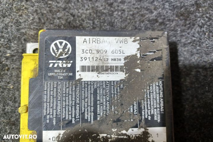 Calculator airbag 3C0909605L Seat Leon 2 1P [2005 - 2009] Hatchback 5 - 4