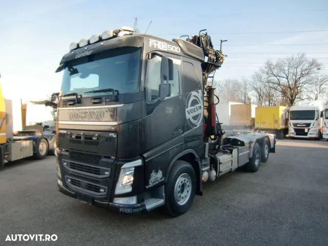 Volvo FH500, 6x2, Axa liftanta, Palfinger Epsilon, - 1