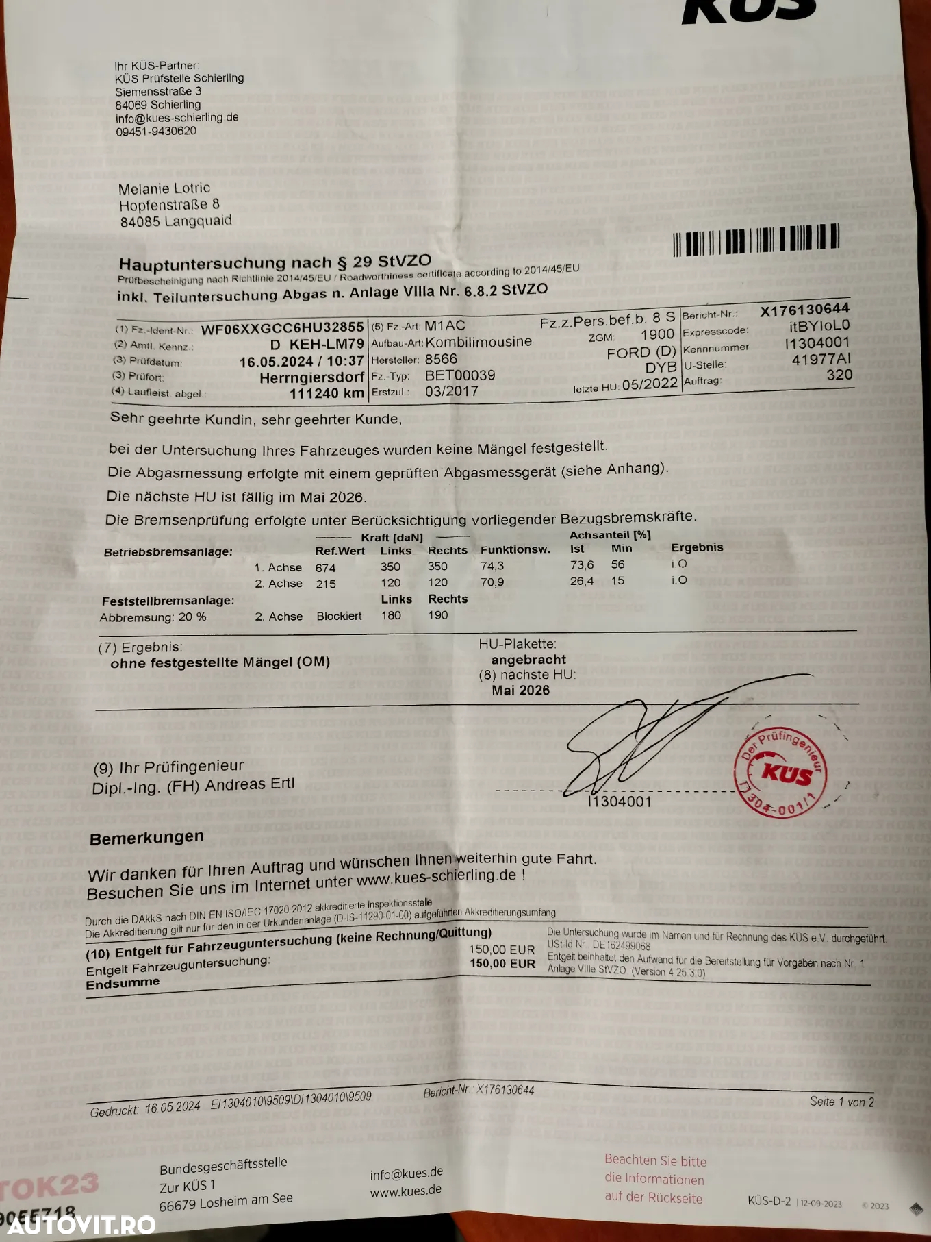 Ford Focus Turnier 1.0 EcoBoost Start-Stopp-System ACTIVE - 19