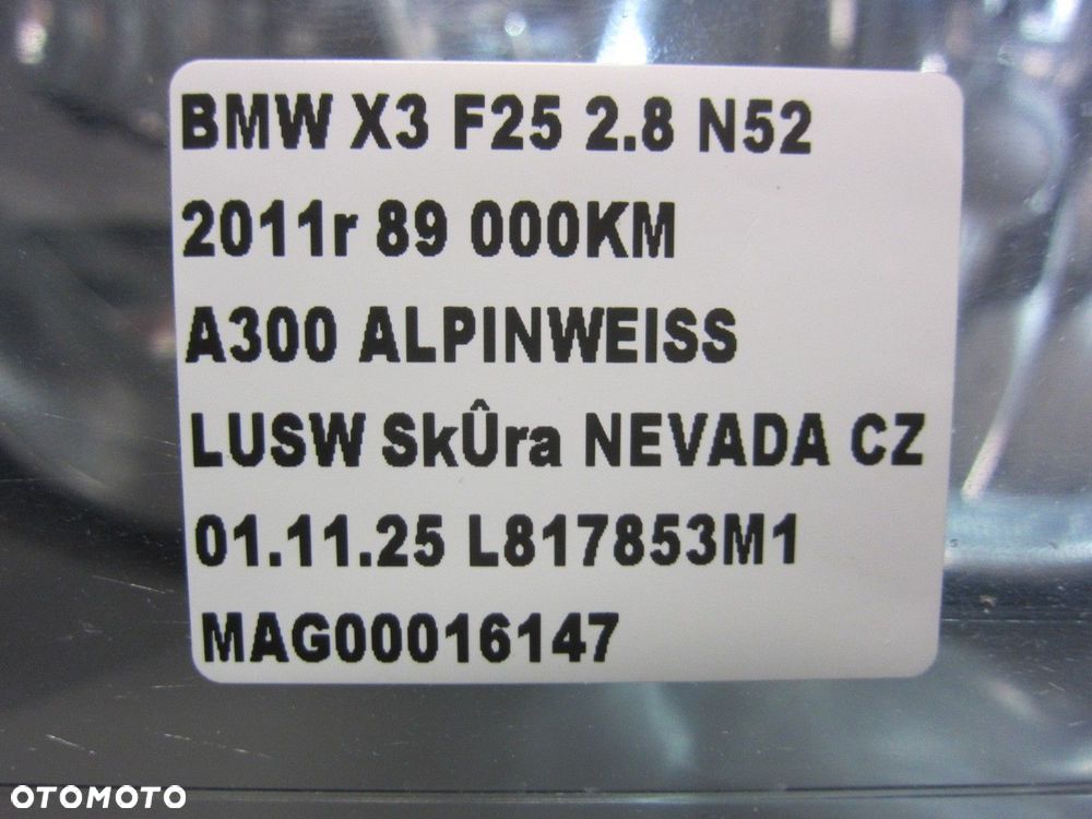 BMW X3 F25 LAMPA LEWA PRZEDNIA LEWY PRZÓD PRZED LIFTEM USA H7 63117222025 - 12