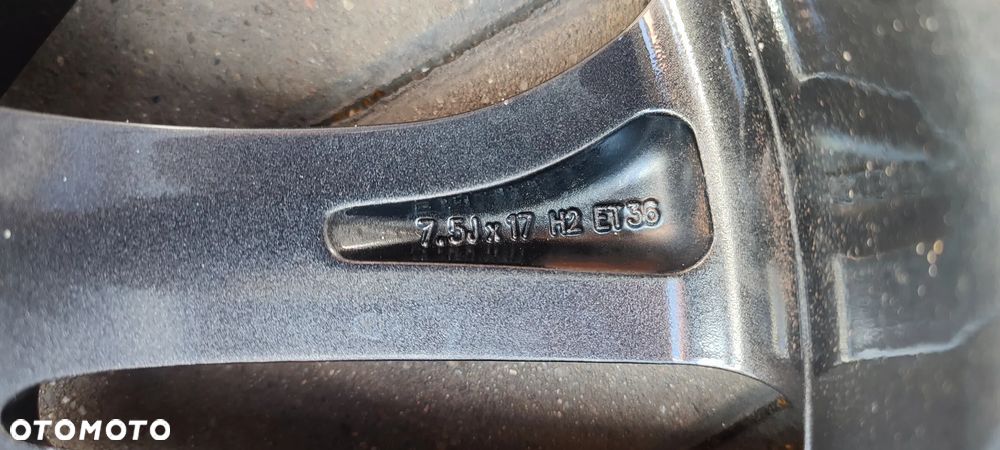FELGI 5x112 7.5Jx17 CALI ET36 2534010600 MERCEDES C E CLA CLS KLASA VITO GLA GLC BLK KOMPLET 4 SZTUKI - 10