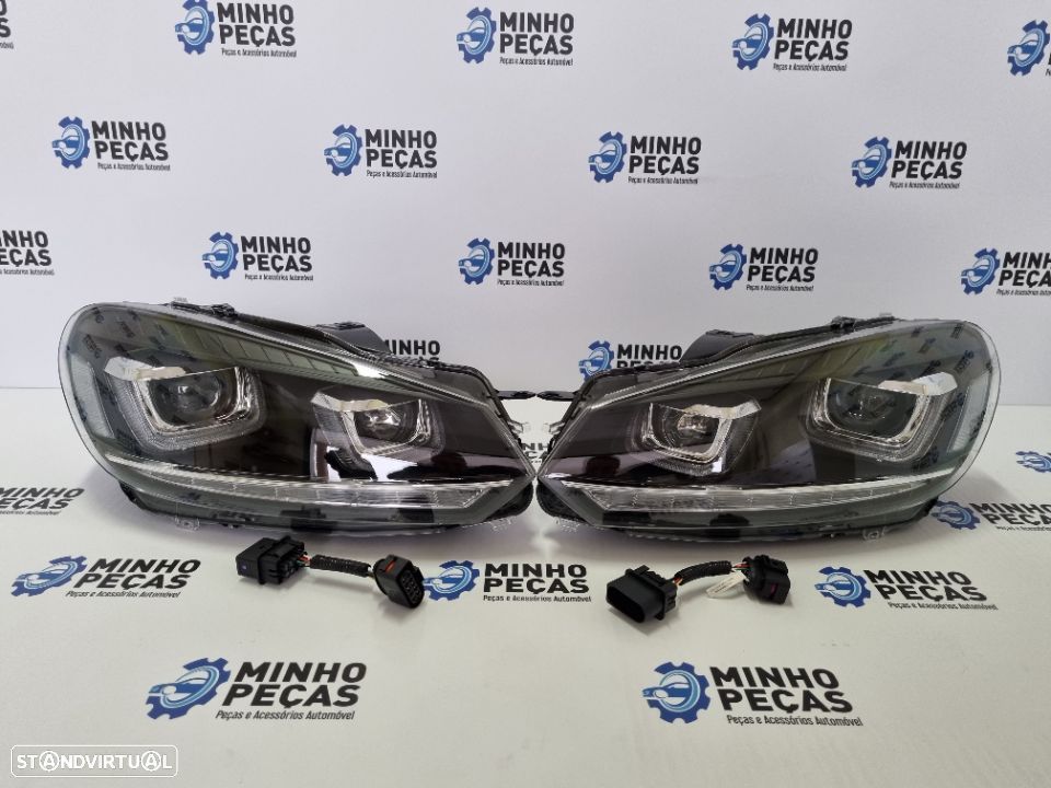 Faróis Golf 6 3D LED DRL U - 1