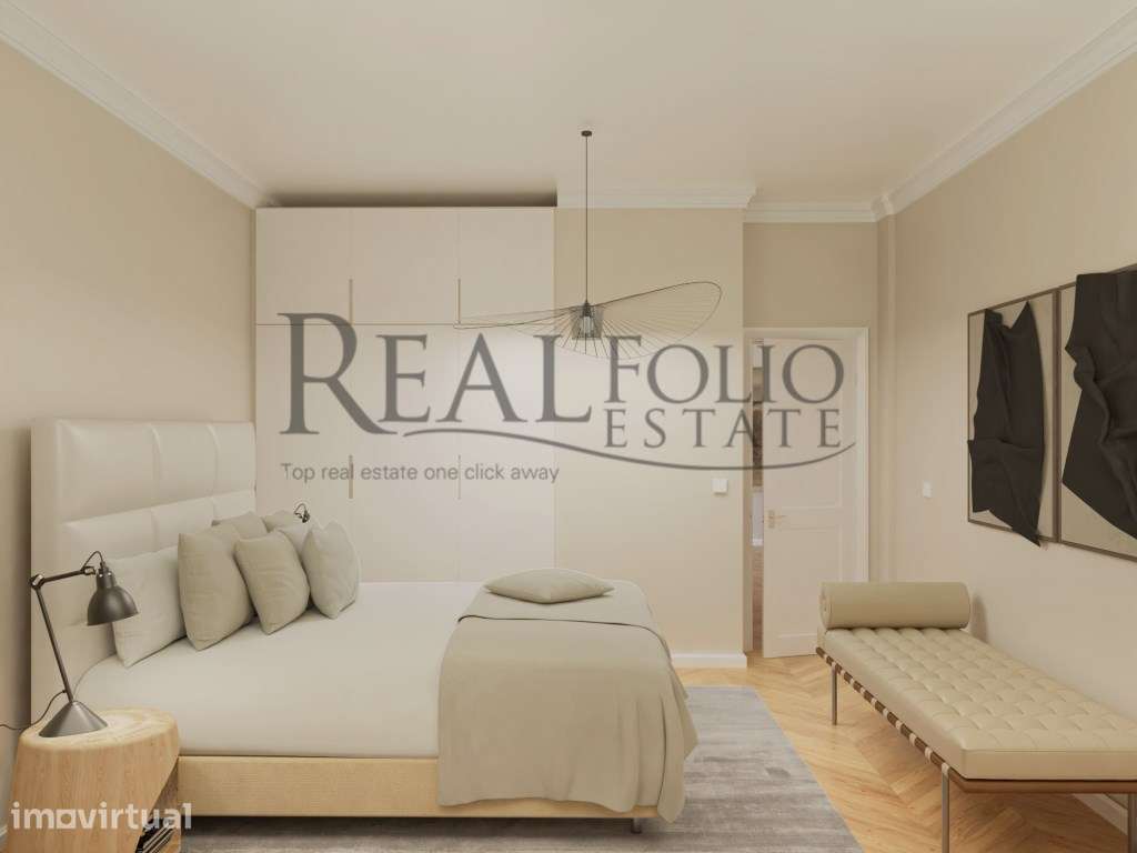 Apartamento T2-1 Duplex com varanda e vista rio na Ajuda - Grande imagem: 5/14