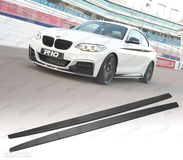 EXTENSÕES DE EMBALADEIRAS LATERAIS BMW F22 F23 14- LOOK M PERFORMANCE