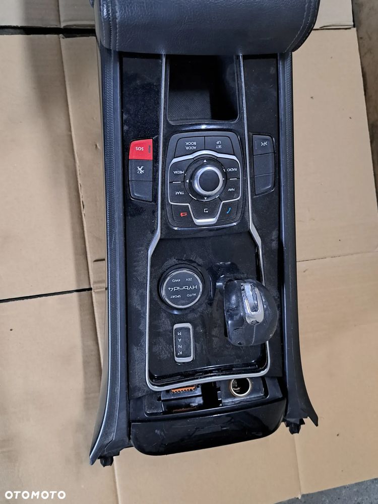 Peugeot 508 I podłokietnik tunel środkowy automat nawigacja piano black - 2