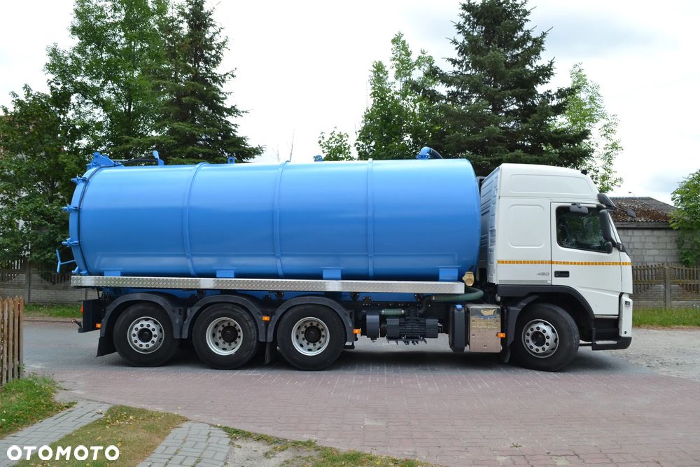 Volvo FM 450 8x4 TYLKO 523 114 km ASENIZACYJNY SZAMBIARKA NOWA BECZKA 25m³ 4 OŚ PODNOSZONA I SKRĘTNA POMPA JUROP RV-520 SPECJALNY - 6