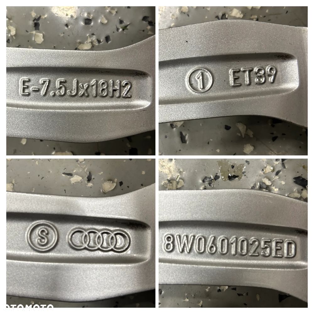 Oryginalne koła zimowe FELGI 18 AUDI A4 B9 B8 A5 F5 8T NEXEN 225/45R18 2022r 8mm jak NOWE - 9