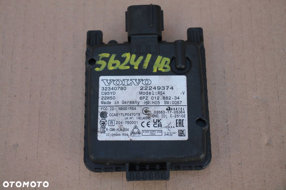 volvo xc40 v90 xc90 v60 s60 xc60 moduł blis czujnik sensor pola 32340780 - 1