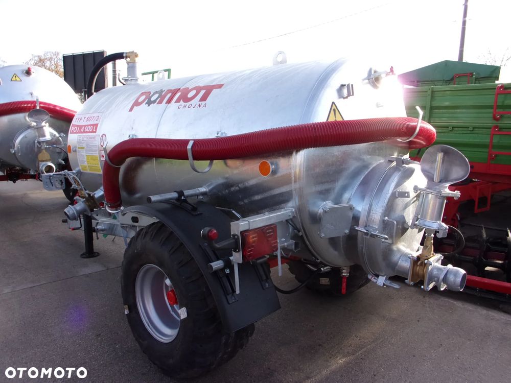Pronar Przyczepa-Cysterna-Beczkowóz do transportu, przewozu, dostarczenia wody pitnej T507/5 POMOT 5000 Litró, Wóz Asenizacyjny POMOT T507/3 - 4000 litrów, nie Meprozet - 13