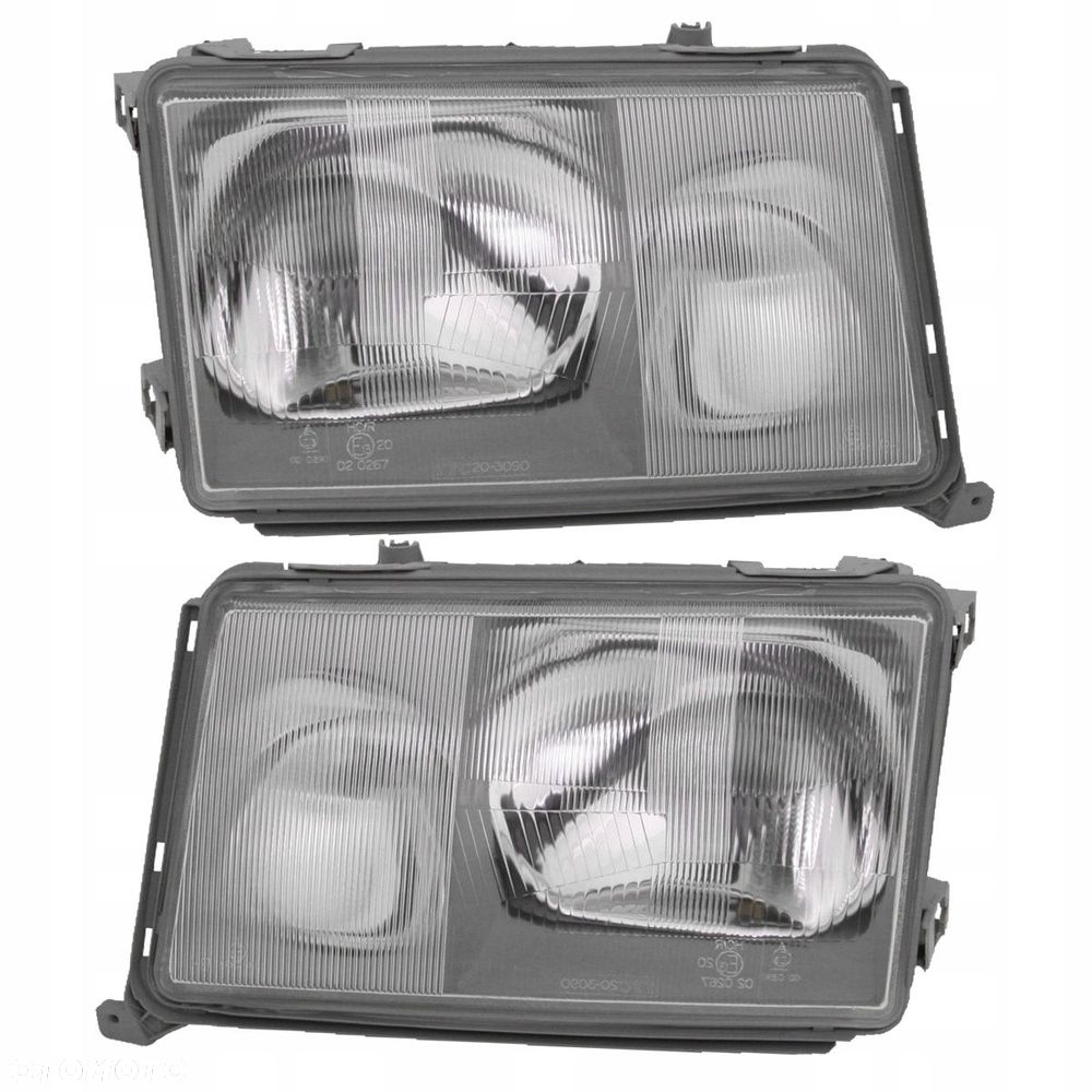 Reflektor Lampa Przód Tyc Mercedes W124 124 1984-1990 kpl - 1