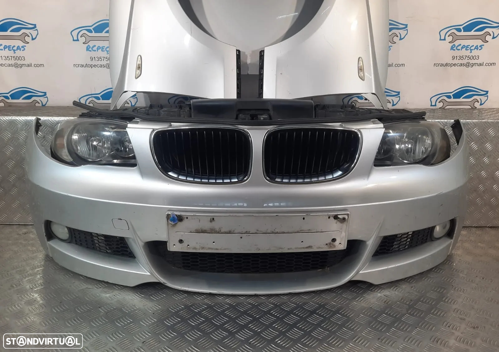 FRENTE COMPLETA BMW SERIE 1 E88 CABRIO PACK M  E81 E82 E87 PARACHOQUES GUARDA-LAMAS OTICAS RADIADOR VENTILADOR FRENTE FIBRA REFORÇO - 4