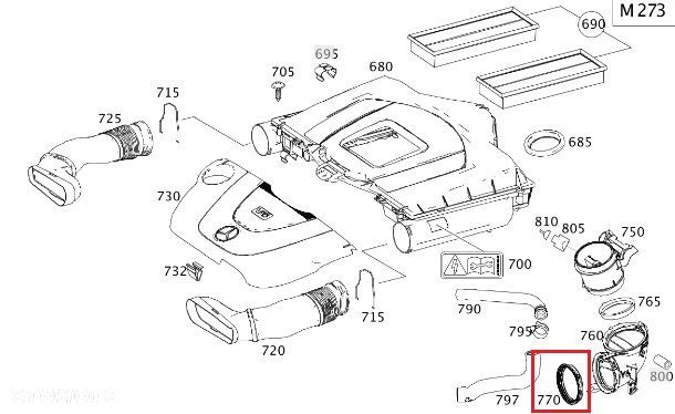 MERCEDES SPRINTER Uszczelka kolanka przeplywomierz - 2